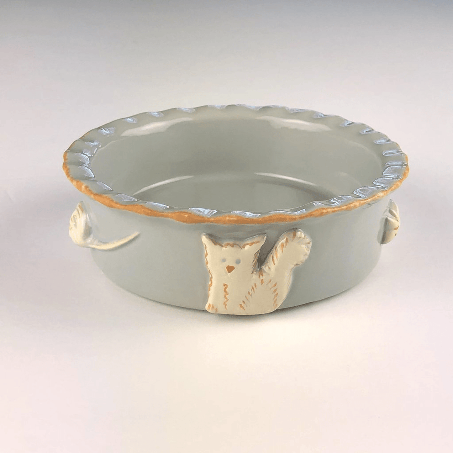 Elegant Stoneware Cat Bowl for Food and Water | Family Pet | Under $100 | Kitchen + Metal