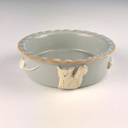 Elegant Stoneware Cat Bowl for Food and Water | Family Pet | Under $100 | Kitchen + Metal