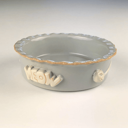 Elegant Stoneware Cat Bowl for Food and Water | Family Pet | Under $100 | Kitchen + Metal