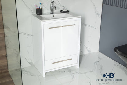 Arte 26" White Bathroom Cabinet
