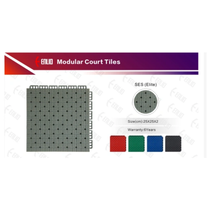 USA Enlio Official 3X3 Basketball Court – FIBA Certified – 25' x 40' Half Court