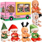 6-Pack: Christmas-Themed Mini Reborn Youngsters Dolls