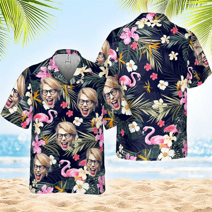 Upload Photo Cat - Custom Aloha Hawaiian Shirt - Personalized Gifts for Summer Vacation Trips & Beachwear