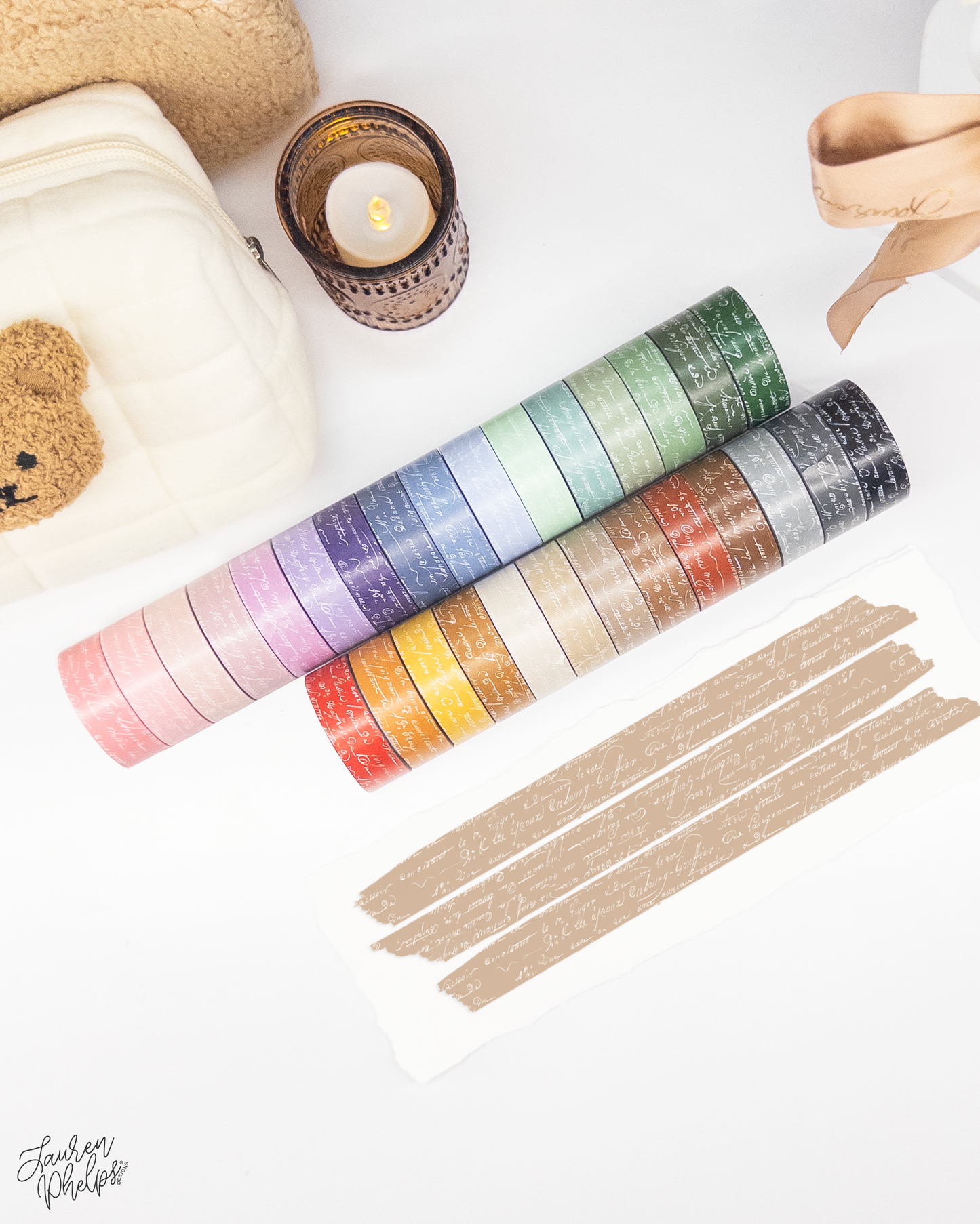 Twine French Text 15mm washi