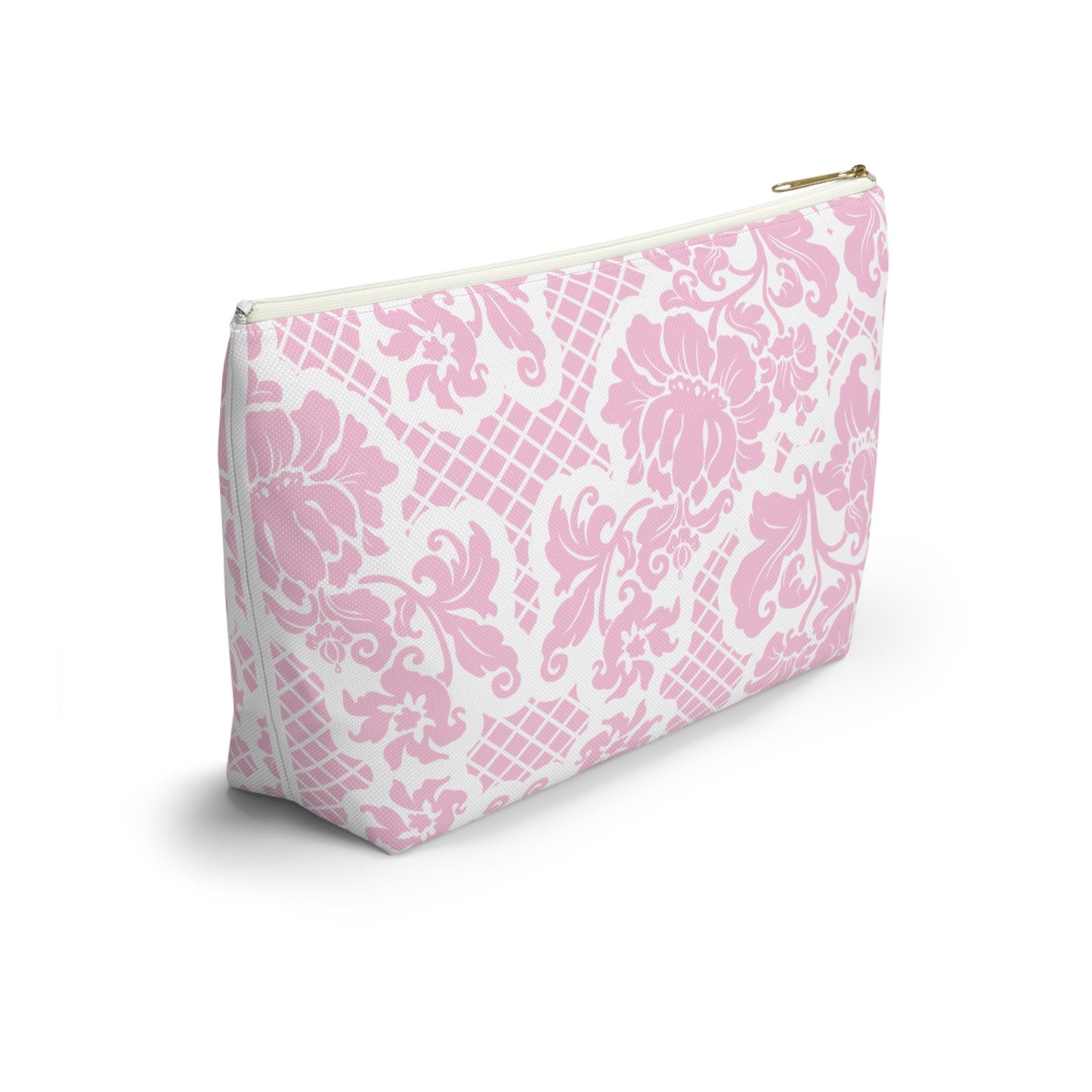 Customizable: Chic Floral Accessory Pouch | Makeup Bag, Organizer, Travel Essentials, Gift for Her, Pink Floral Design