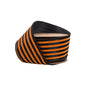 2.5"x 10yards Wired Orange/Black Stripes