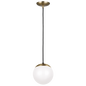 Leo Hanging Globe Small One Light Pendant