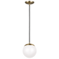 Leo Hanging Globe Small One Light Pendant
