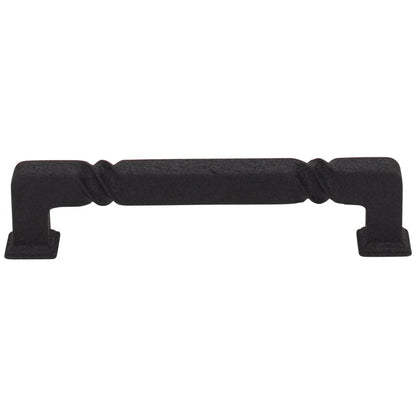 96 mm Center-to-Center Matte Black Rustic Twist Tahoe Cabinet Pull