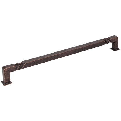 96 mm Center-to-Center Matte Black Rustic Twist Tahoe Cabinet Pull
