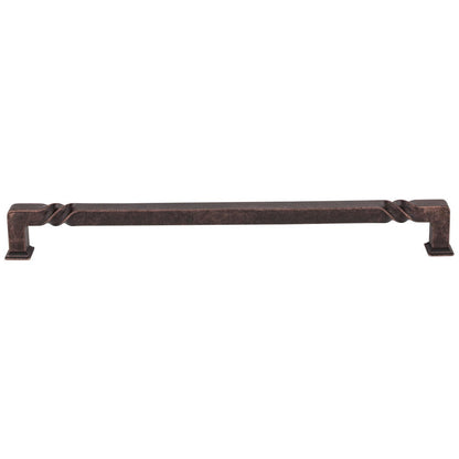 96 mm Center-to-Center Matte Black Rustic Twist Tahoe Cabinet Pull