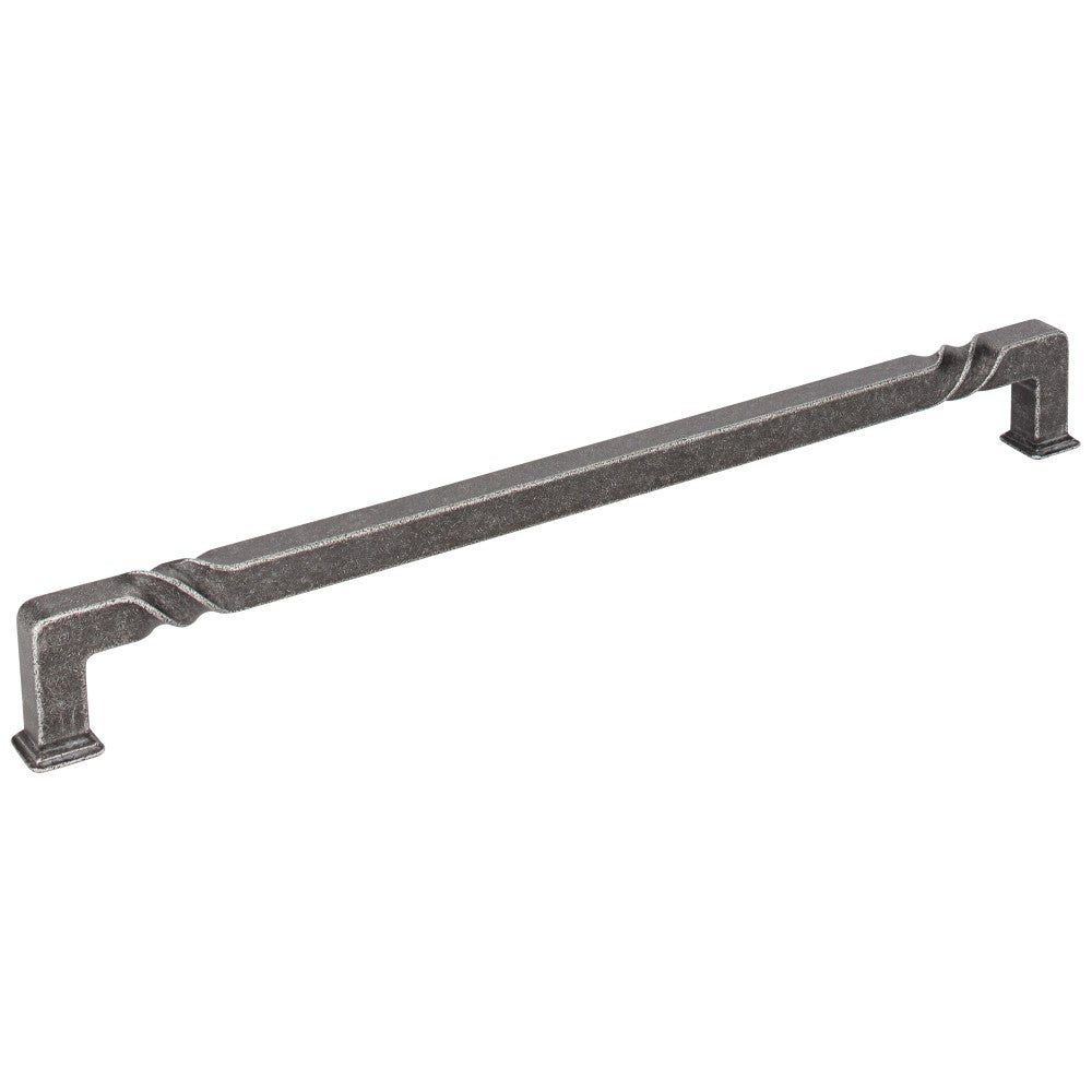 96 mm Center-to-Center Matte Black Rustic Twist Tahoe Cabinet Pull