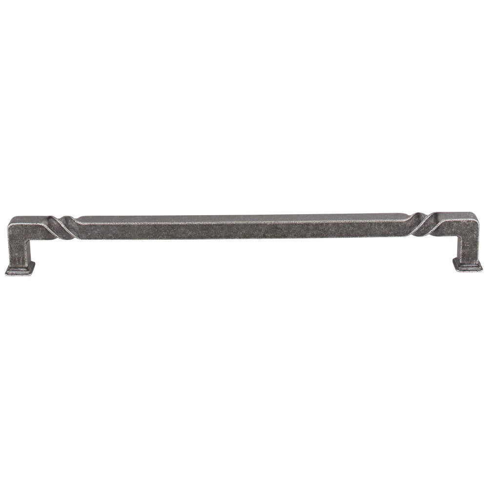 96 mm Center-to-Center Matte Black Rustic Twist Tahoe Cabinet Pull
