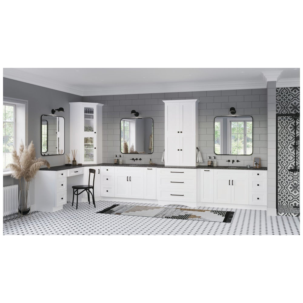 96 mm Center-to-Center Matte Black Rustic Twist Tahoe Cabinet Pull