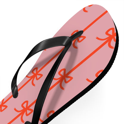 Customizable: Chic Bow Flip Flops, Stylish Summer Sandals, Women's Beach Footwear, Cute Vacation Slippers, Trendy Pool Shoes