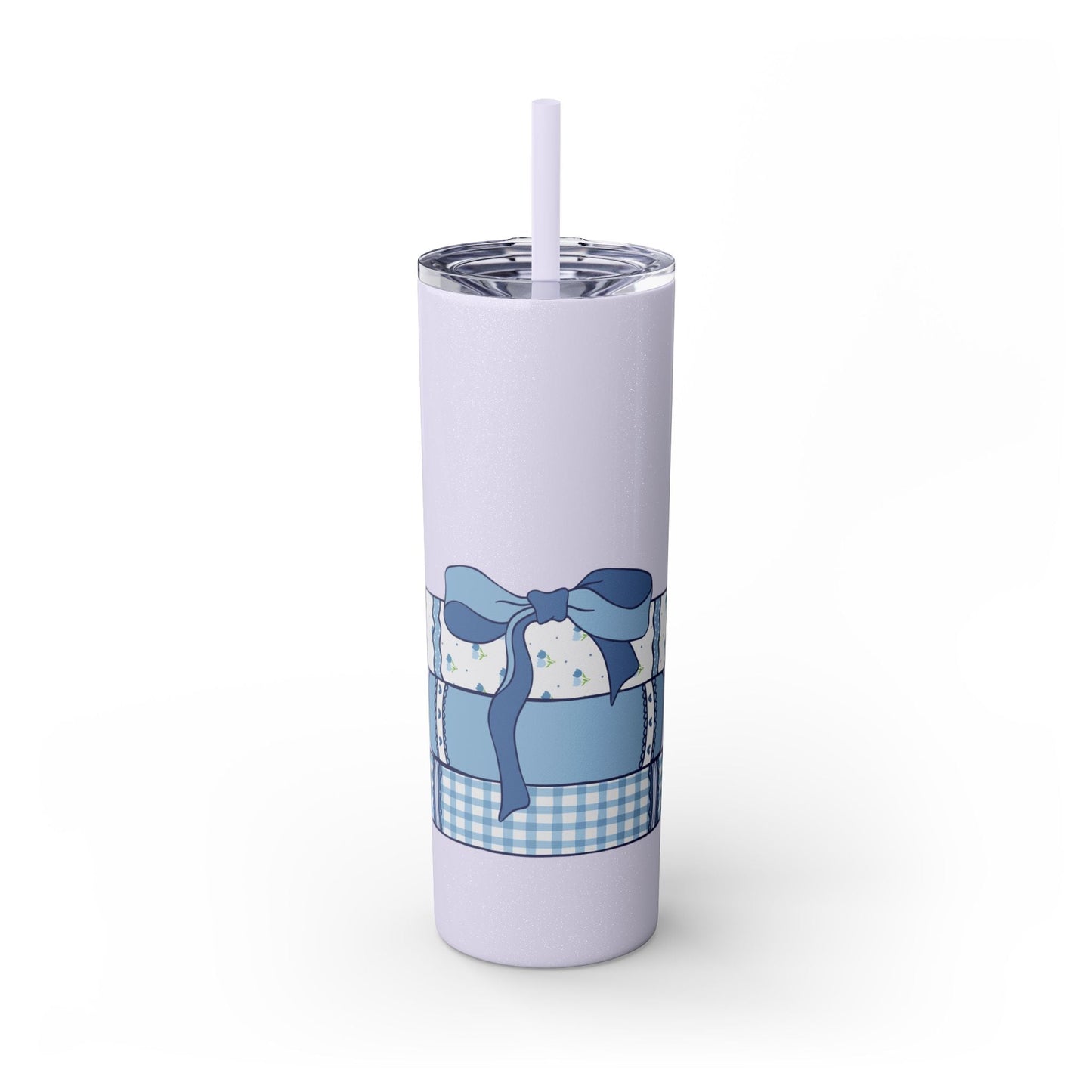 Customizable: Girly Book Club Skinny Tumbler with Straw, 20oz | Perfect for Events, Gifts, Coffee, and Summer Drinks