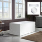 WOODBRIDGE 67" Acrylic Freestanding Bathtub Contemporary Soaking Tub