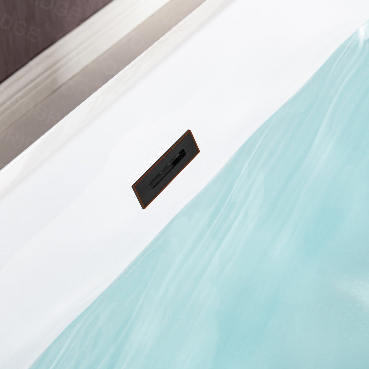 WOODBRIDGE 59" Acrylic Freestanding Bathtub Contemporary Soaking Tub