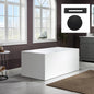 WOODBRIDGE 67" Acrylic Freestanding Bathtub Contemporary Soaking Tub