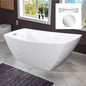 WOODBRIDGE 67" Acrylic Freestanding Bathtub Contemporary Soaking Tub