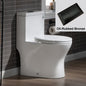 WOODBRIDGE One Piece Short Compact Bathroom Tiny Mini Commode Water Closet Dual Flush Concealed Trapway