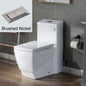 WOODBRIDGE Modern Square Design One Piece Dual Flush 1.28 GP Toilet,Chair Height with Soft Closing Seat