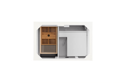 Palisades 36" Single Vanity Cabinet, Bright White