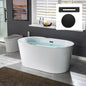 WOODBRIDGE BTA0088 56" Acrylic Freestanding Bathtub Contemporary Soaking Tub