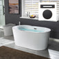WOODBRIDGE BTA0088 56" Acrylic Freestanding Bathtub Contemporary Soaking Tub