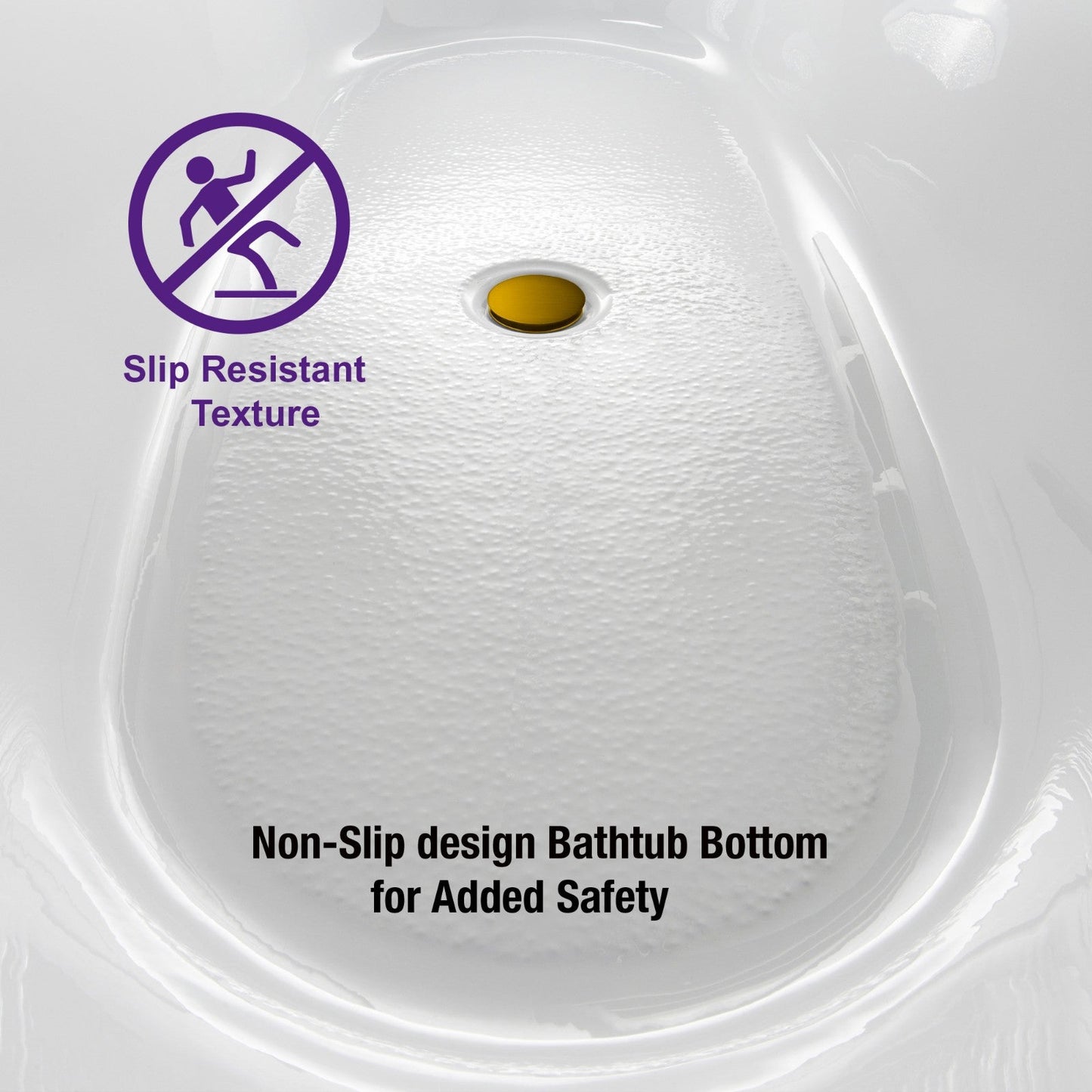 WOODBRIDGE BTA0088 56" Acrylic Freestanding Bathtub Contemporary Soaking Tub