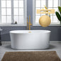 WOODBRIDGE 67" Contemporary Freestanding Acrylic Air Bubble Soaking Bathtub