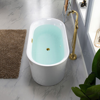 WOODBRIDGE 67" Contemporary Freestanding Acrylic Air Bubble Soaking Bathtub