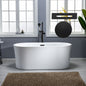 WOODBRIDGE 67" Contemporary Freestanding Acrylic Air Bubble Soaking Bathtub