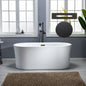 WOODBRIDGE 67" Contemporary Freestanding Acrylic Air Bubble Soaking Bathtub