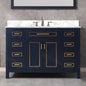 WOODBRIDGE Milan 49” Floor Mounted Single Basin Vanity Set with Solid Wood Cabinet