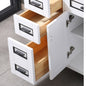 WOODBRIDGE Milan 49” Floor Mounted Single Basin Vanity Set with Solid Wood Cabinet