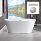 WOODBRIDGE 54" Acrylic Freestanding Bathtub Contemporary Soaking Tub