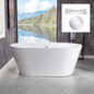 WOODBRIDGE 54" Acrylic Freestanding Bathtub Contemporary Soaking Tub