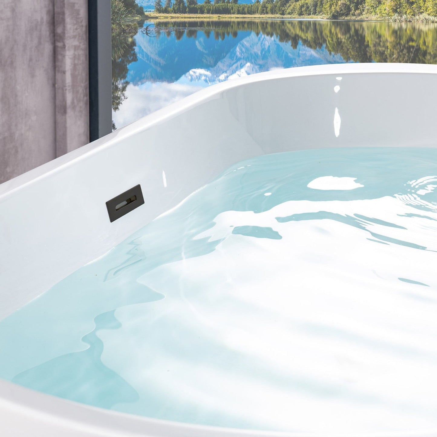 WOODBRIDGE 54" Acrylic Freestanding Bathtub Contemporary Soaking Tub