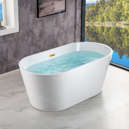 WOODBRIDGE 54" Acrylic Freestanding Bathtub Contemporary Soaking Tub
