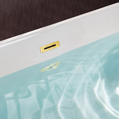 WOODBRIDGE 54" Acrylic Freestanding Bathtub Contemporary Soaking Tub