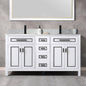 WOODBRIDGE Milan 61” Floor Mounted Single Basin Vanity Set with Solid Wood Cabinet