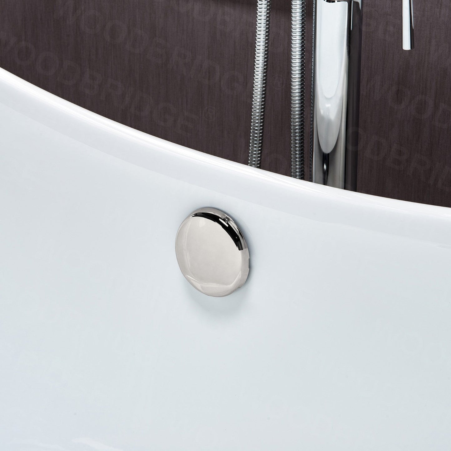 WOODBRIDGE 59" Heavy Duty Acrylic Double Slipper Clawfoot Bath Tub
