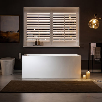 WOODBRIDGE 59" Acrylic Freestanding Bathtub Contemporary Soaking Tub