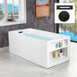 WOODBRIDGE 59" Acrylic Freestanding Bathtub Contemporary Soaking Tub
