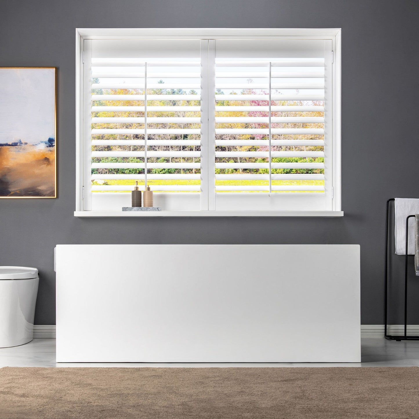 WOODBRIDGE 59" Acrylic Freestanding Bathtub Contemporary Soaking Tub