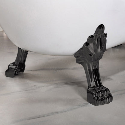 WOODBRIDGE 59" Heavy Duty Acrylic Slipper Clawfoot Bath Tub