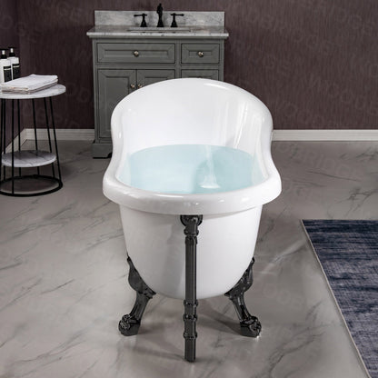 WOODBRIDGE 59" Heavy Duty Acrylic Slipper Clawfoot Bath Tub