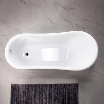 WOODBRIDGE 67" Heavy Duty Acrylic Slipper Clawfoot Bath Tub