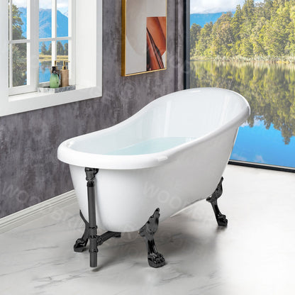 WOODBRIDGE 67" Heavy Duty Acrylic Slipper Clawfoot Bath Tub